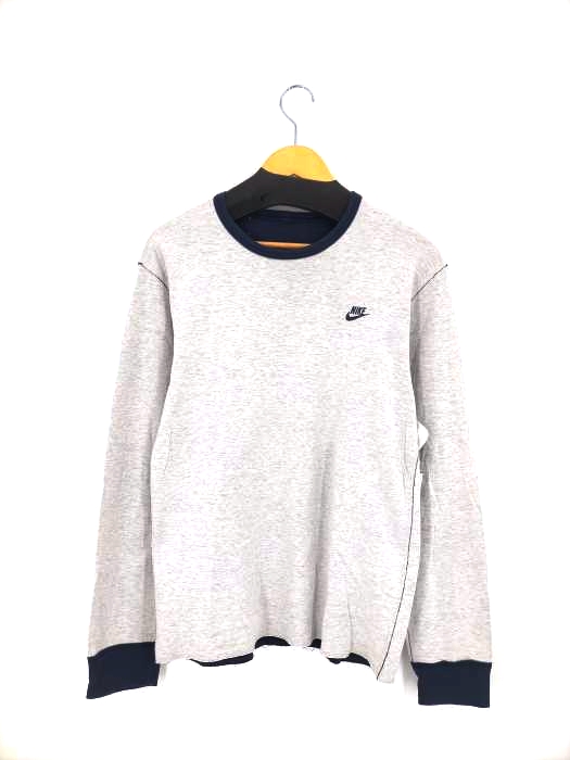 USED古着(ユーズドフルギ) ワンポイントロゴ ダブルフェイス リバーシブル L/S Tee メンズ 表記無
