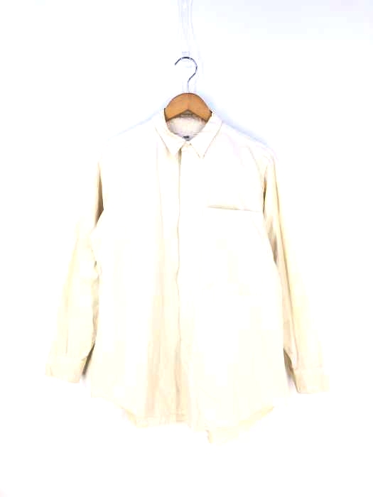 unfil(アンフィル) finx & zimbabwe cotton-twill flyfront shirt メンズ JPN：1