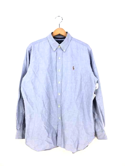 ラルフローレン RALPH LAUREN CLASSIC FIT ポニー刺繍 ボタンダウン シャンブレーシャツ メンズ import：XL