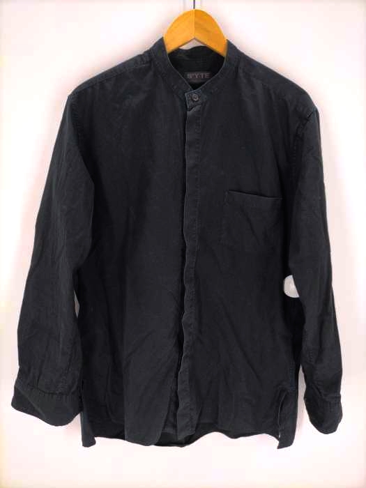 syte by Yohji Yamamoto(サイトバイヨウジヤマモト) 100/2 Broad Stand Collar Fly Front Shirt メンズ JPN：4