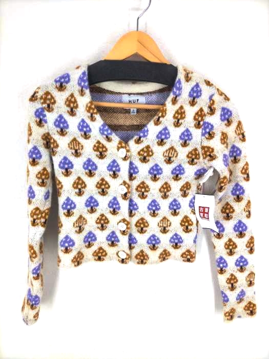 ハフ HUF W SHROOM CROPPED CARDIGAN レディース JPN：S