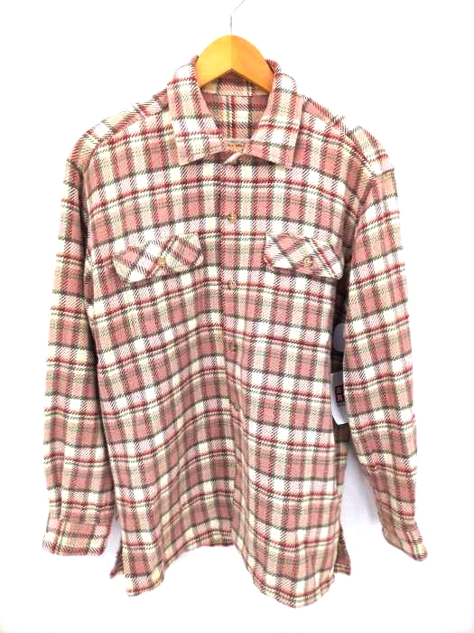 ユーズドフルギ USED古着 {{ORANGE FIELD}} チェックヘビーネルシャツ メンズ import：S