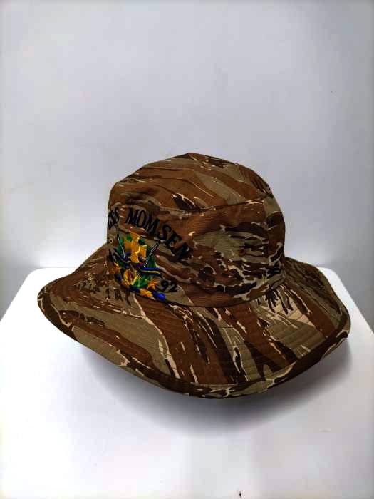 ユーズドフルギ USED古着 {{THE CORPS}} USA製 92年製 USS MONSEN刺繍 タイガーカモ メンズ L