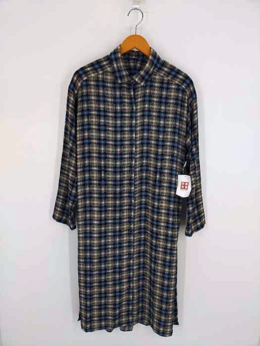 ジョルジュレッシュ GEORGES RECH チェックプリントロングシャツ レディース  38