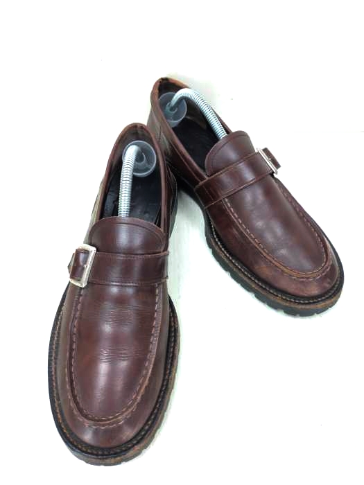 コムデギャルソンオム COMME des GARCONS HOMME Vibramソール シングルモンクストラップ ローファー メンズ JPN:25.5