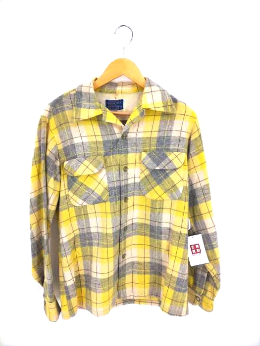 ペンドルトン PENDLETON チェック柄 オープンカラー ボックスシャツ ループ メンズ import：M