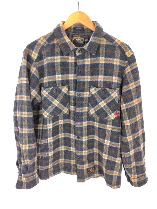 ダブルタップス WTAPS 11AW UNION L/S SHIRT WOOL 長袖チェックシャツ  メンズ JPN：XL