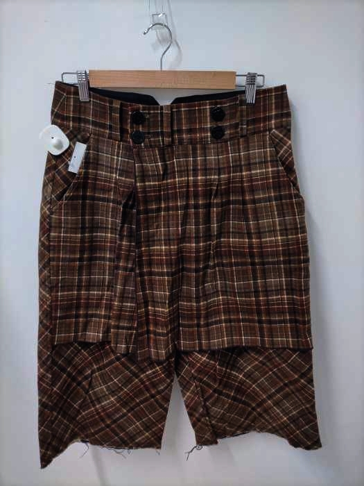 サスクワァッチファブリックス SASQUATCHfabrix. 10AW CHECKERS CROPPED PANTS メンズ 表記無