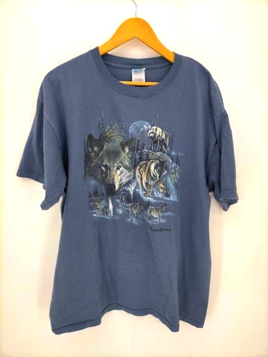 アンビル Anvil ウルフプリントTシャツ メンズ import：XL