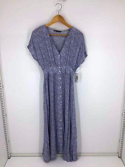 ZARA(ザラ) 小花柄 Vネック 前開きワンピース レディース JPN：XS