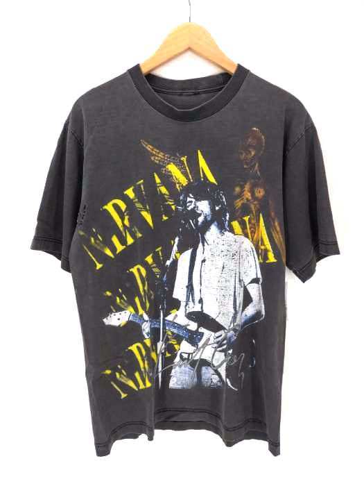 USED古着(ユーズドフルギ) NIRVANA Kurt Cobain In Bloom 両面プリント Tシャツ コピーライト無し メンズ 表記無