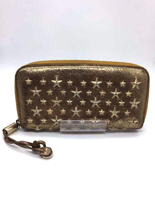 JIMMY CHOO(ジミーチュウ) スタースタッズ ラウンドジップ長財布 メンズ 表記無