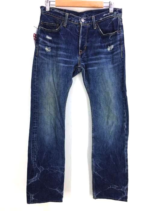 HYSTERIC GLAMOUR(ヒステリックグラマー) KINKY JEANS ダメージ加工スリムデニムパンツ メンズ FREE