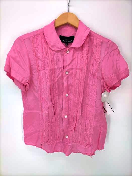 tricot COMME des GARCONS(トリココムデギャルソン) AD2003 加工フリル半袖シャツ レディース JPN：M