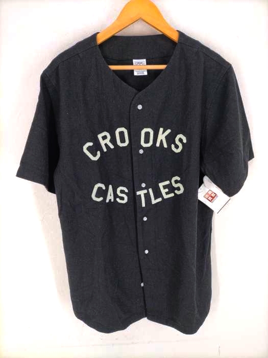 CROOKS&CASTLES(クルックスアンドキャッスルズ) ロゴベースボールシャツ メンズ JPN：L
