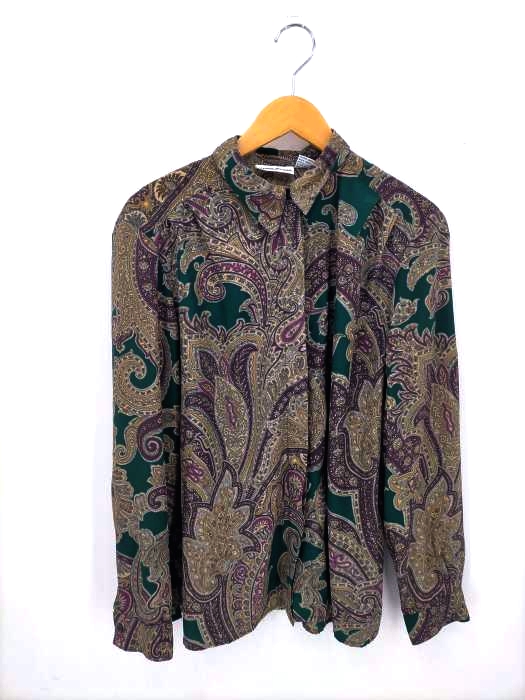 ALFRED DUNNER(アルフレッドダナー) ペイズリーシャツ レディース UK：16