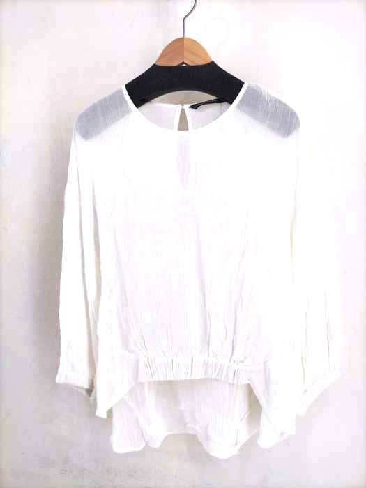 ザラ ZARA ギャザーブラウスシャツ レディース JPN：M