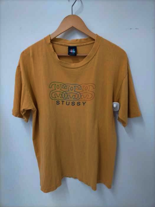 Stussy(ステューシー) USA製 SSロゴ Tシャツ メンズ import：L