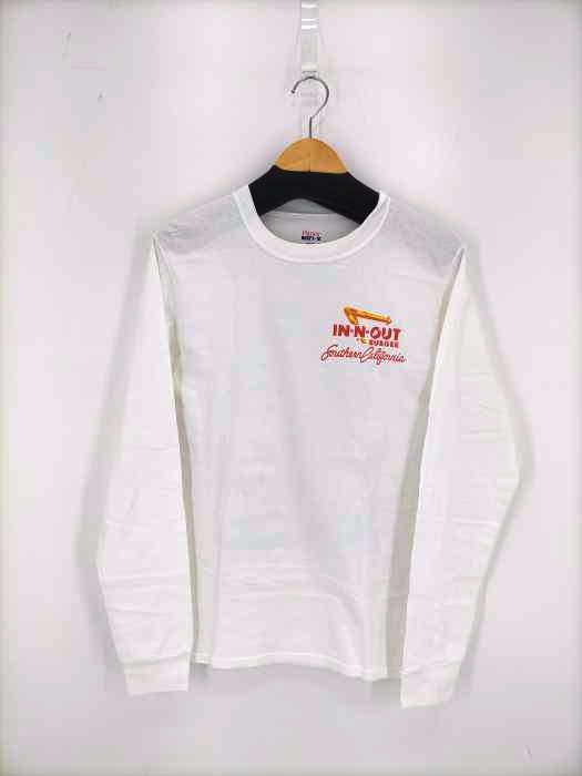 ヘインズ Hanes IN-N-OUT BURGER バックプリント L/S TEE メンズ  S/P/CH