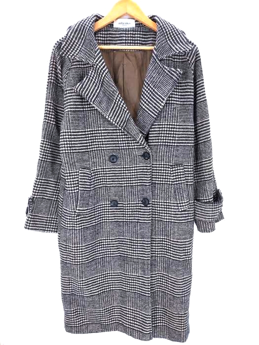 ユーズドフルギ USED古着 {{STELLA TOKYO}} 千鳥格子 チェスターコート レディース 表記無
