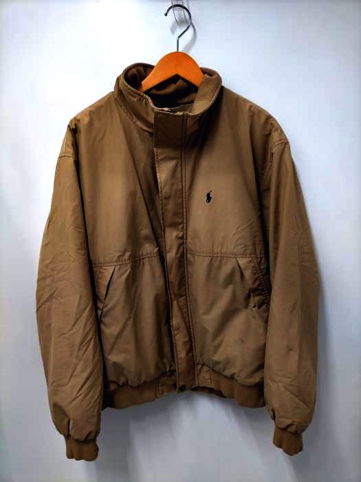 ポロバイラルフローレン Polo by RALPH LAUREN 90S 裏地フリース中綿ジップブルゾン メンズ import：XL