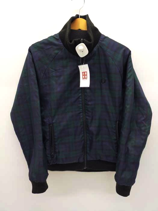 フレッドペリー FRED PERRY リバーシブルブルゾン キルティング ブラックウォッチ メンズ  M