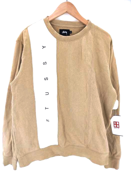 ステューシー Stussy ライン切替 2TONE ロゴプリント スウェット メンズ import：M