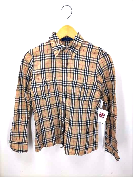バーバリーズブルーレーベル BURBERRYS BLUE LABEL ノバチェックシャツ レディース JPN：38