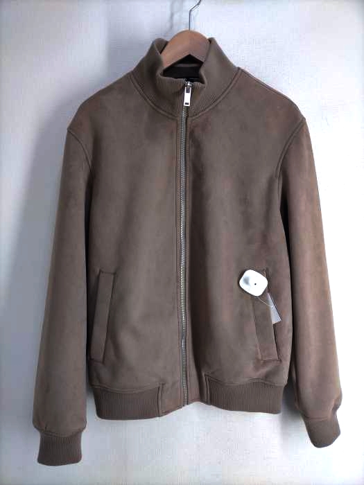 ザラ ZARA FAUX SUEDE BOMBER JACKET フェイクスウェードブルゾン メンズ JPN：M