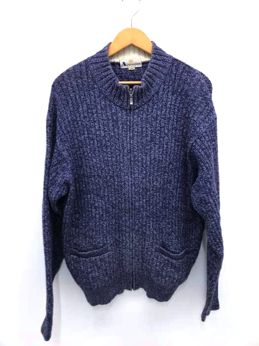 AQUASCUTUM(アクアスキュータム) ジップアップハイネックニット メンズ JPN:L