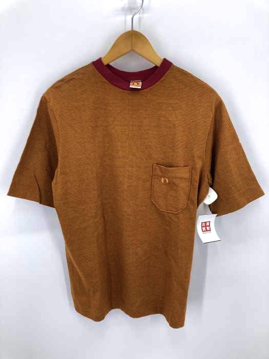 HANGTEN(ハンテン) ボーダー柄 クルーネックカットソーTシャツ メンズ  M