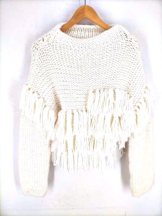 AMERI(アメリ) TASSEL LOW GAUGE KNIT レディース  FREE
