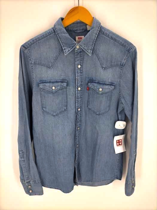 Levis(リーバイス) standard ウォッシュデニムウエスタンシャツ メンズ JPN:S