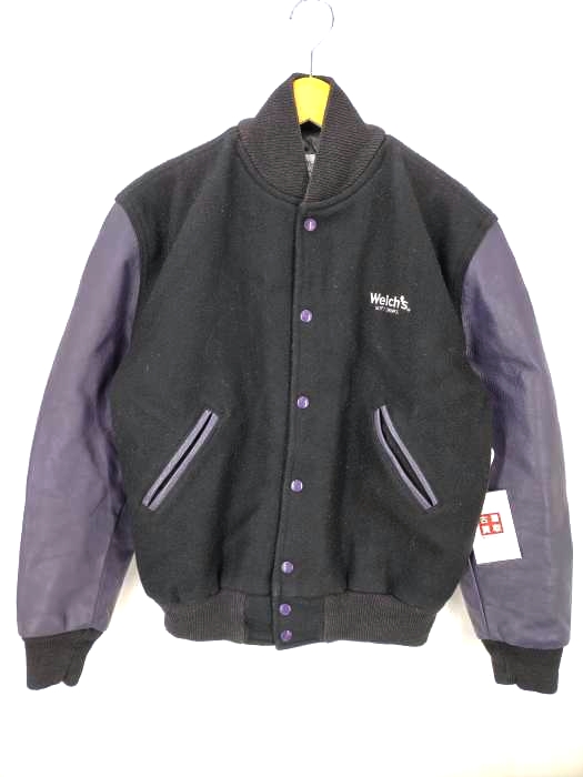 USED古着(ユーズドフルギ) USA製 袖レザー切替しスタジャン メンズ  M