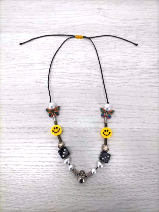 EVAE MOB(エバーモブ) EVAE+ SMILEY PEARL NECKLACE スマイリーネックレス SALUTE メンズ 表記無