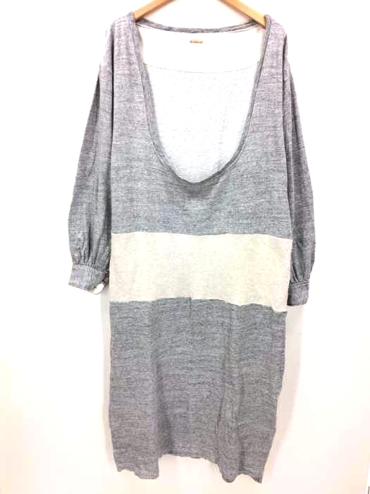 KAPITAL(キャピタル) Uネック スウェットワンピース レディース JPN:XS