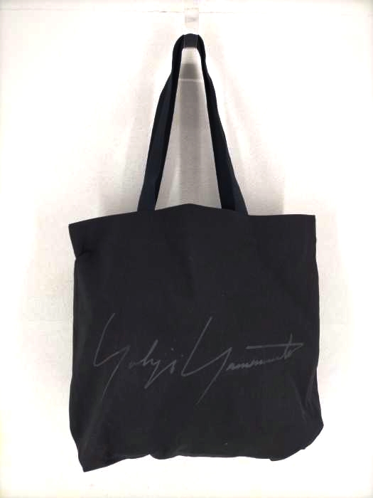 Yohji Yamamoto(ヨウジヤマモト) シグネチャーロゴキャンバストートバッグ メンズ 表記無