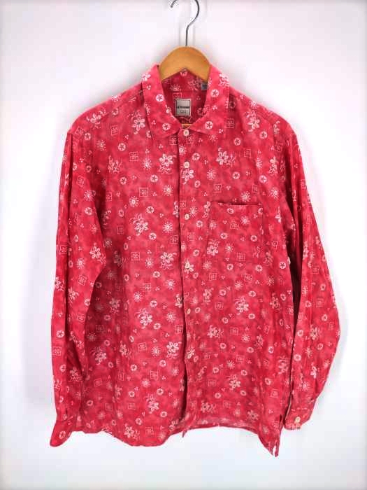 USED古着(ユーズドフルギ) 90S letrange flower pattern shirt メンズ JPN：M
