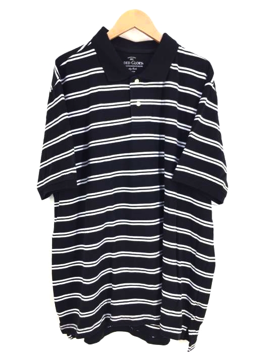 FADED GLORY(フェイデッドグローリー) ボーダービッグポロシャツ メンズ XL