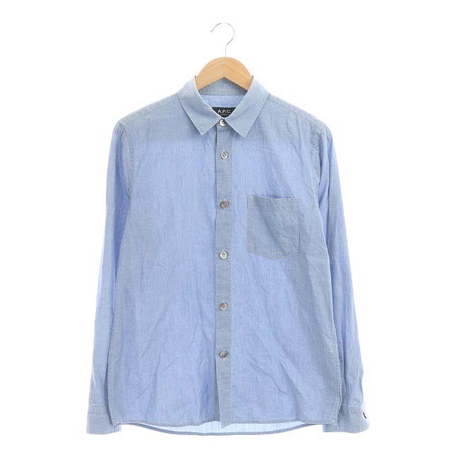 A.P.C.(アーペーセー) シャツ 長袖 コットン S 水色 ライトブルー /HS メンズ  S