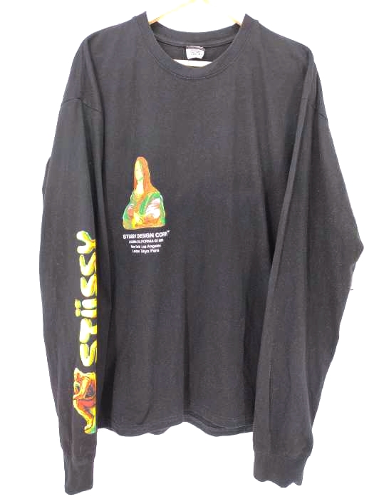 Stussy(ステューシー) 21AW GALLERY LS TEE BLACK メンズ import：XL