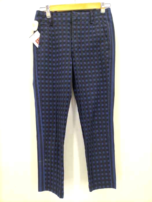 Haat ISSEY MIYAKE(ハート イッセイミヤケ) ノータックチェックパンツ レディース JPN：2