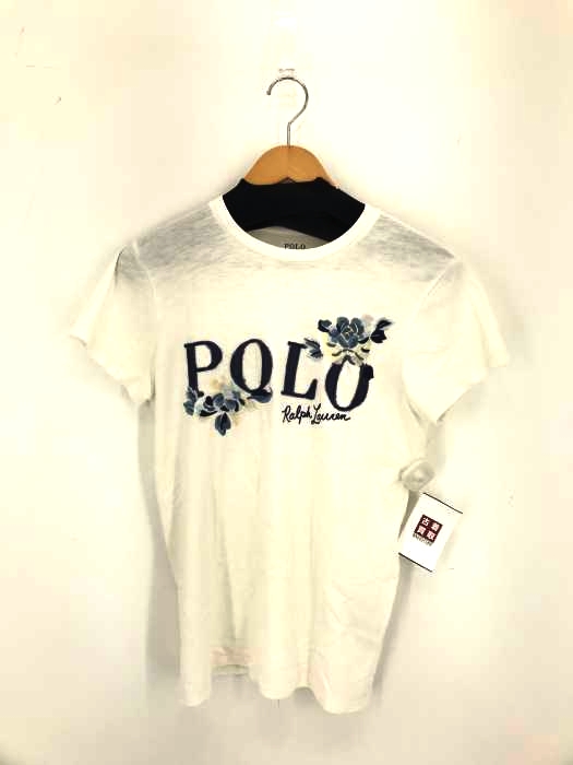 POLO RALPH LAUREN(ポロラルフローレン) ワッペン刺繍 クルーネックTシャツ レディース import：S
