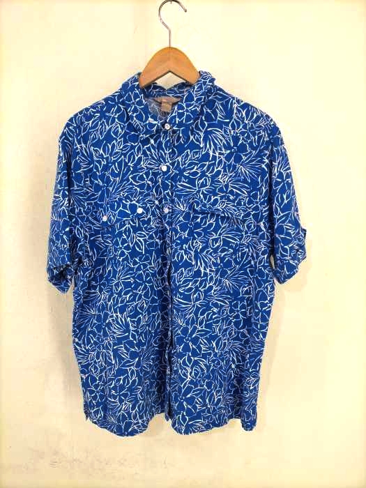 ホワイトスタッグ WHITE STAG リネンレーヨン 総柄シャツ レディース JPN：XL