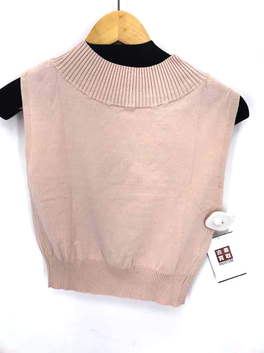 LeoryEBLOA(レオリーエブロア) シンプルショートニットTOP レディース  FREE