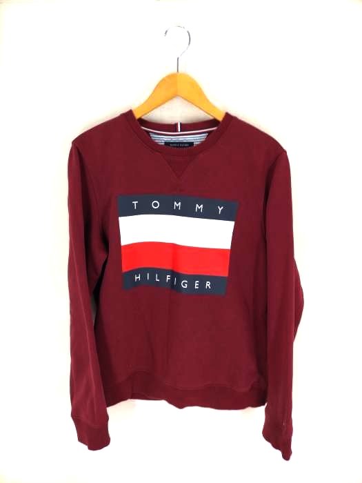 TOMMY HILFIGER(トミーヒルフィガー) フラッグロゴ クルーネックスウェット メンズ  M