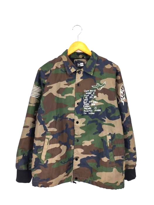 NEWERA(ニューエラ) COACH JACKET MULTI ART WOODLAND CAMO メンズ JPN：S