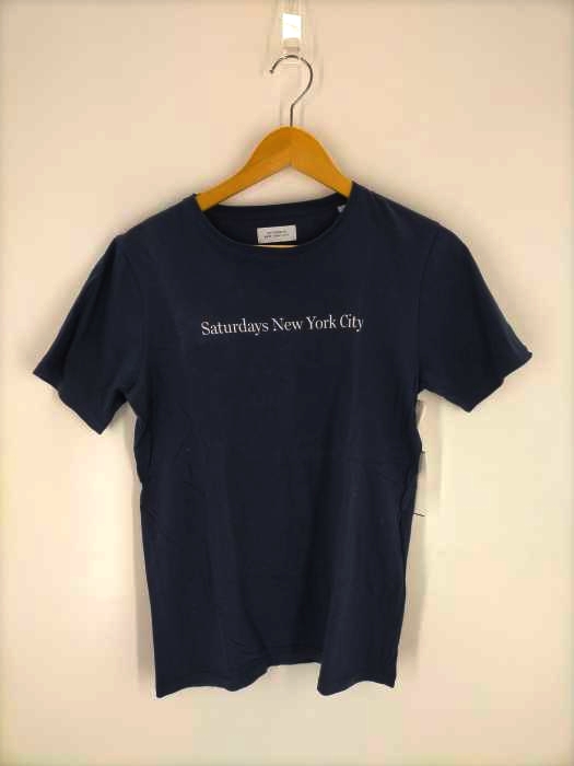 Saturdays New York City(サタデーズニューヨークシティ) ロゴプリント半袖Tシャツ レディース JPN：S