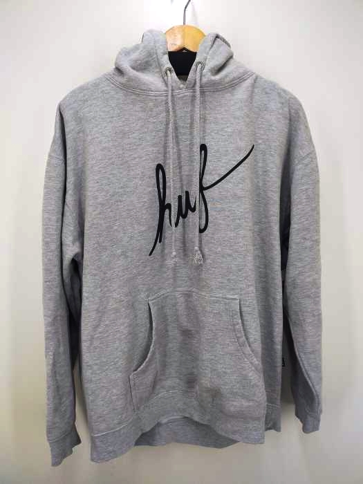 HUF(ハフ) ESSENTIAL SCRIPT HOODIE ハフ パーカー メンズ JPN：L