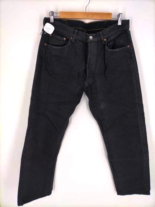 Levis(リーバイス) 02年製 501 フィリピン製 後染めブラックデニム メンズ  34×32